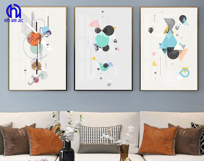 TOP 6+ những bức tranh treo tường đẹp nhất hiện nay 3 mau-tranh-truu-tuong-hinh-khoi