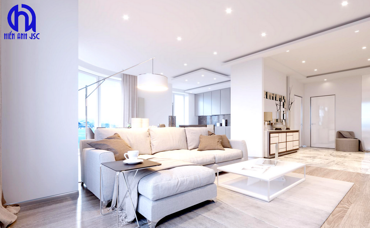 Hướng dẫn cách bố trí đèn led âm trần phòng khách cho từng loại 4 Hướng dẫn cách bố trí đèn led âm trần phòng khách cho từng loại