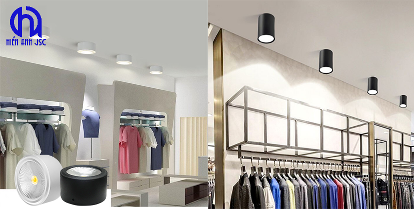 Hướng dẫn cách bố trí đèn shop quần áo đẹp chi tiết nhất