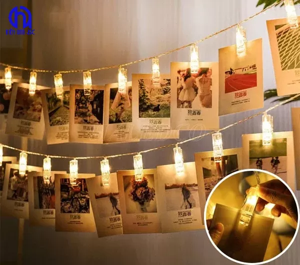 Hướng dẫn cách trang trí dây đèn treo ảnh đơn giản mà ấn tượng