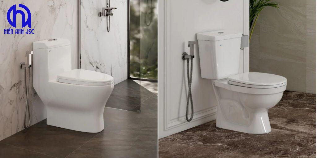 Bồn cầu 1 khối 2 khối khác nhau thế nào?