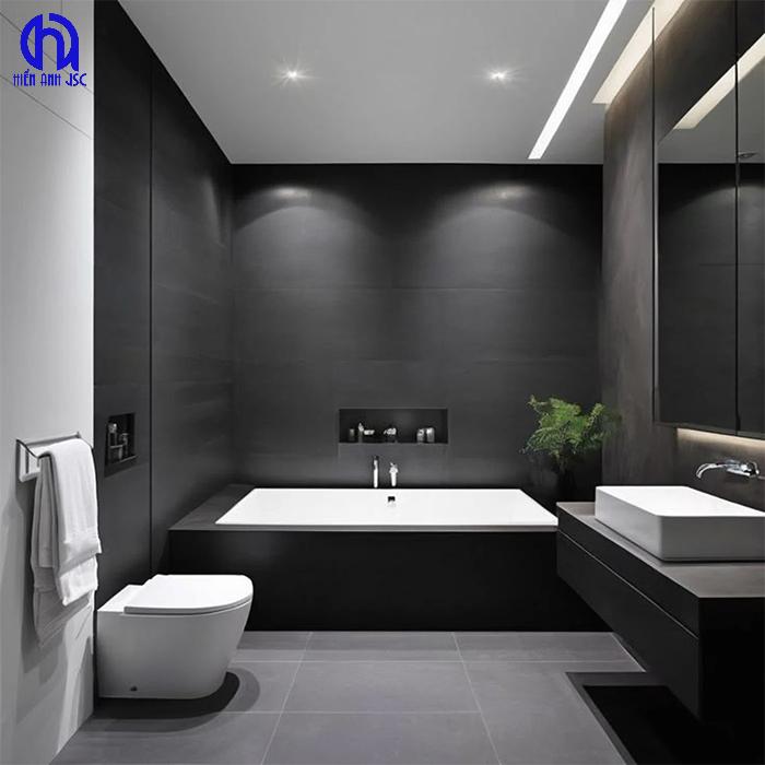 Phòng tắm màu đen có đẹp không? Có sang trọng? 1 Phòng tắm màu đen có đẹp không? Có sang trọng?