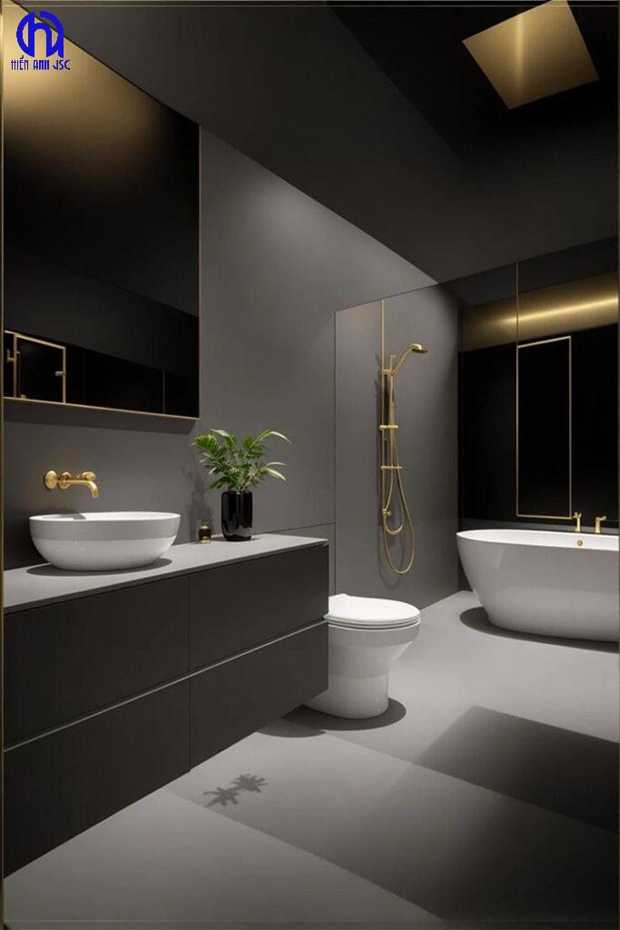 Phòng tắm màu đen có đẹp không? Có sang trọng? 3 Phòng tắm màu đen có đẹp không? Có sang trọng?