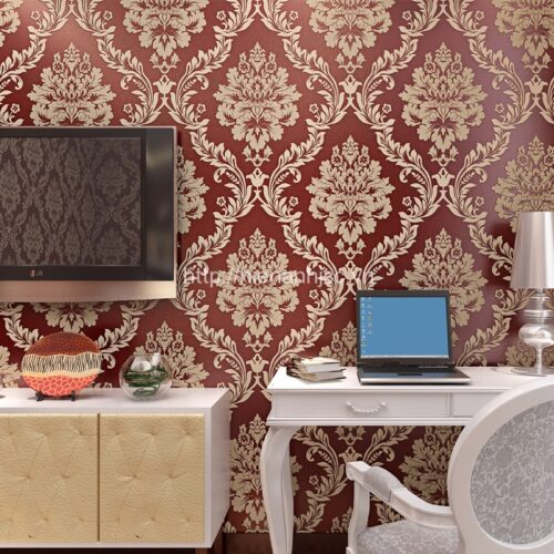 Giấy dán tường 3D-1-HoaTietLaCayDapNoi