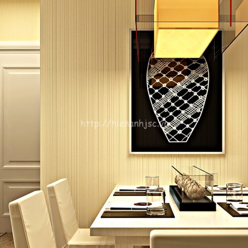 Giấy dán tường 3D006 họa tiết kẻ sọc đơn - 3D006