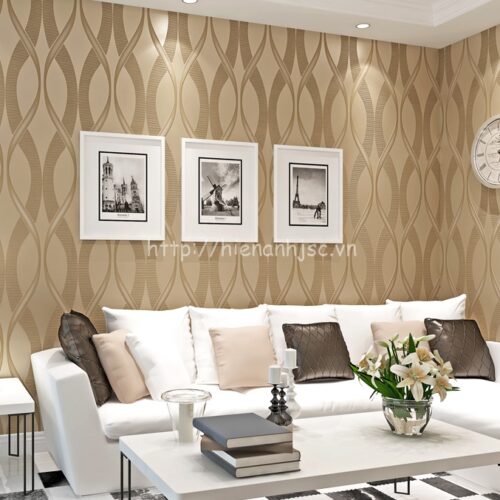 Giấy dán tường 3D họa tiết sóng nổi - 3D007