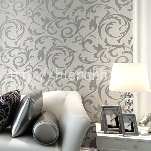 Giấy dán tường họa tiết hoa lá sang trọng - 3D017