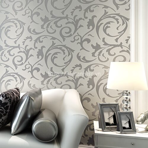 Giấy dán tường họa tiết hoa lá sang trọng - 3D017