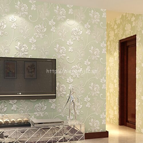 Giấy dán tường họa tiết dây leo phòng ngủ - 3D019