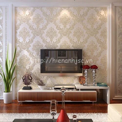 Giấy dán tường 3D - Họa tiết hoa văn dập nổi 3D025 6 Giấy dán tường hoa văn dập nổi - 3D025