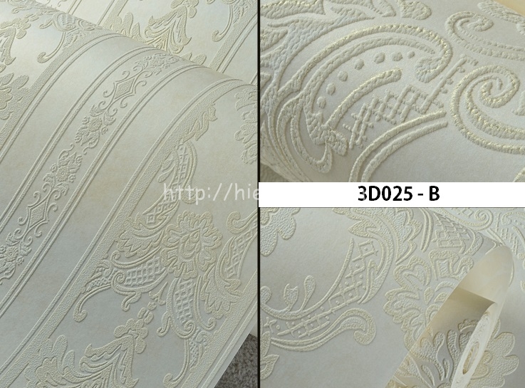 Giấy dán tường 3D - Họa tiết hoa văn dập nổi 3D025 13 3D025 B HoaTietHoaVanDapNoi