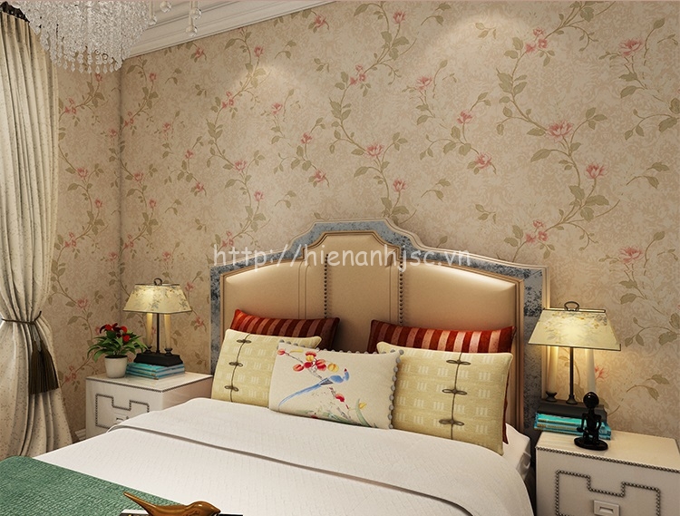 Giấy dán tường phòng ngủ đẹp giá rẻ - 3D027