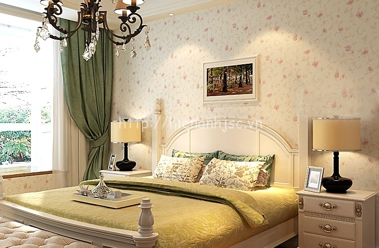 Giấy dán tường phòng ngủ đẹp sang trọng giá rẻ nhất thị trường