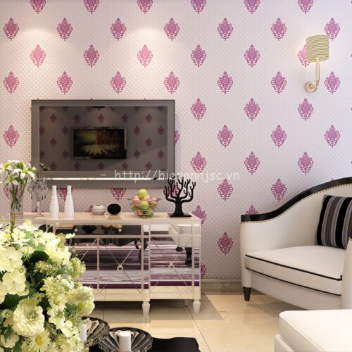 Giấy dán tường họa tiết cách điệu đơn giản - 3D040