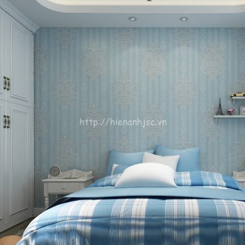 Giấy dán tường hoa văn cách điệu phòng ngủ - 3D041