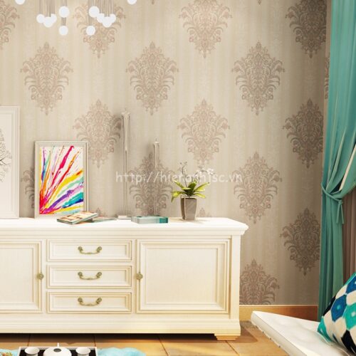 Giấy dán tường hoa văn cách điệu phòng ngủ - 3D041