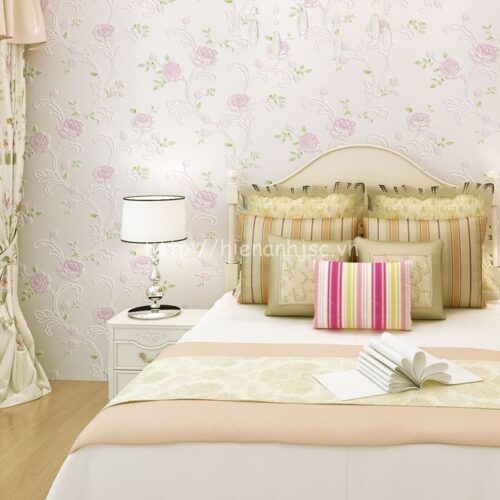 Giấy dán tường 3D - Họa tiết hoa hồng dập nổi 3D044 5 Giấy dán tường họa tiết hoa hồng dập nổi - 3D044