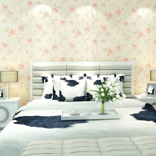 Giấy dán tường 3D - Họa tiết hoa hồng dập nổi 3D044 6 Giấy dán tường họa tiết hoa hồng dập nổi - 3D044