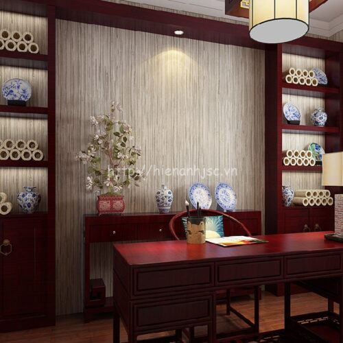 Giấy dán tường tạo biển ren phòng khách - 3D016