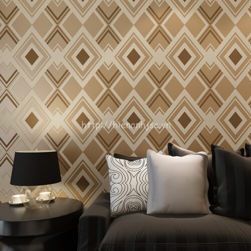 Giấy dán tường 3D họa tiết ô vuông hiện đại - 3D052