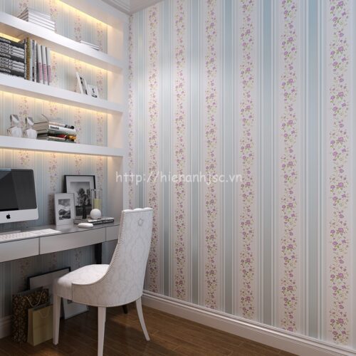 Giấy dán tường 3D - Họa tiết hoa lá sang trọng 3D059 7 Giấy 3D dán tường họa tiết hoa lá sang trọng - 3D059