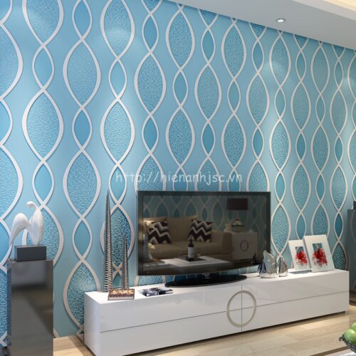 Giấy dán tường họa tiết tươi sáng đơn giản - 3D060