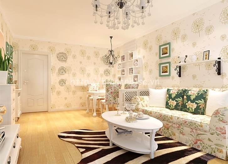 Giấy dán tường 3D - Họa tiết hoa bồ công anh 3D070 9 3D070 6 Hoa tiet hoa bo cong anh