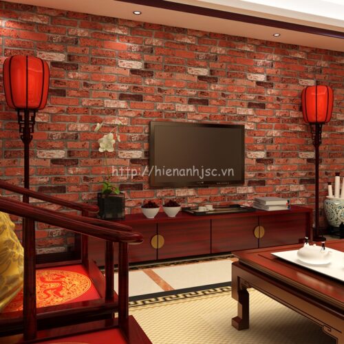 Giấy dán tường 3D - Họa tiết giả gạch hiện đại 3D073 5 3D073-Z-Giấy dán tường giả gạch 3D hiện đại