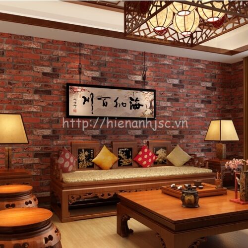 3D073-Z-Giấy dán tường giả gạch 3D hiện đại