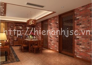 3D073-Z-Giấy dán tường giả gạch 3D hiện đại