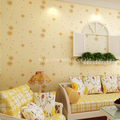 3D074-Z-Giấy dán tường 3D họa tiết hoa bồ công anh