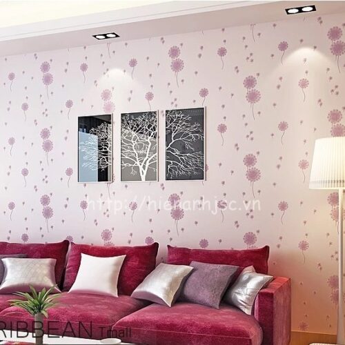 Giấy dán tường 3D - Họa tiết hoa bồ công anh 3D074 5 3D074-Z-Giấy dán tường 3D họa tiết hoa bồ công anh