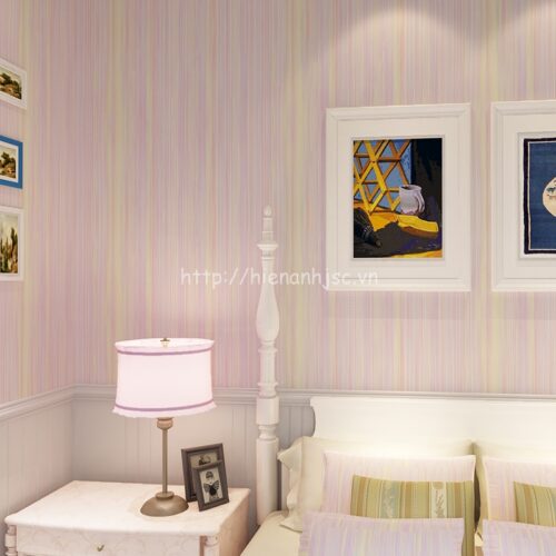 3D076-Z-Giấy dán tường 3D sọc trơn đơn giản