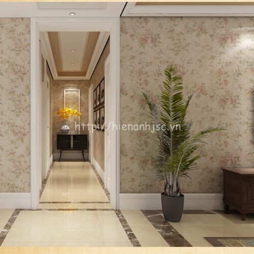 Giấy dán tường 3D - Họa tiết hoa lá dây leo cách điệu 3D077 6 3D077-Z-Giấy dán tường họa tiết hoa hồng