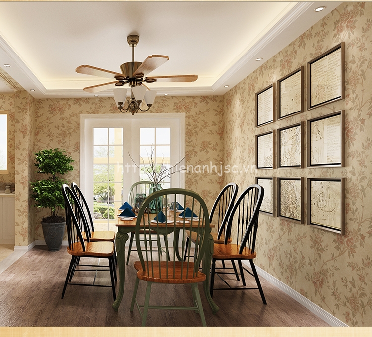 Giấy dán tường 3D - Họa tiết hoa lá dây leo cách điệu 3D077 11 3D077 9 Hoa tiet hoa la day leo cach dieu