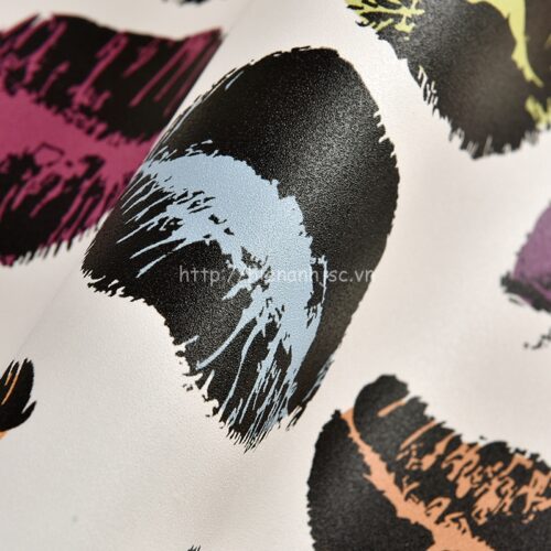 Giấy dán tường 3D - Họa tiết môi hiện đại 3D079 6 3D079-Z-Giấy dán tường 3D họa tiết môi