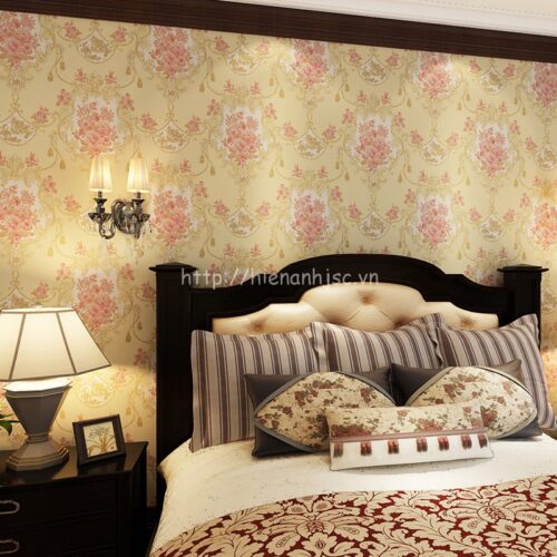 3D081-Z-Giấy dán tường 3D họa tiết hoa mờ