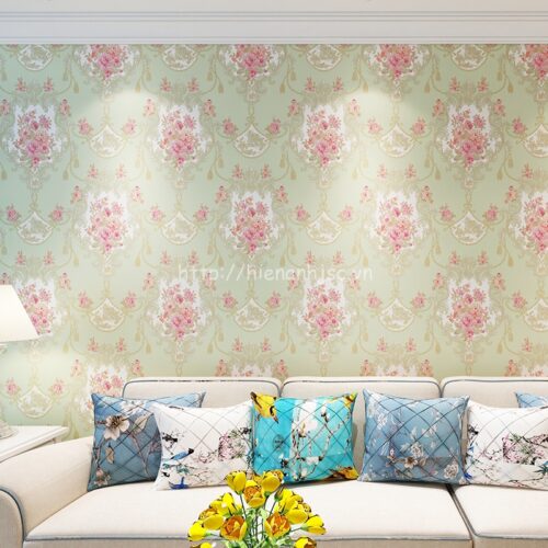 3D081-Z-Giấy dán tường 3D họa tiết hoa mờ