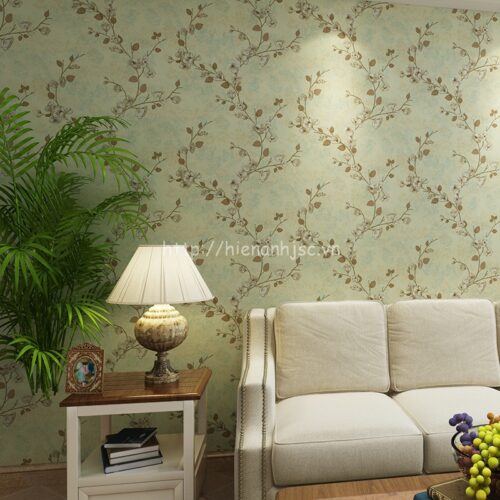 3D084-5-Giấy dán tường 3D họa tiết hoa đào