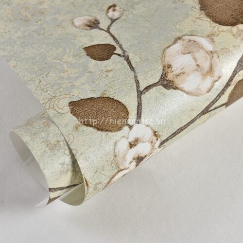 3D084-5-Giấy dán tường 3D họa tiết hoa đào