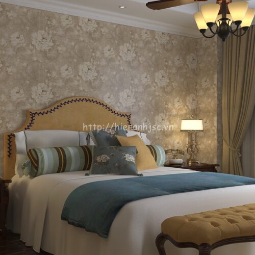 Giấy dán tường 3D - Họa tiết dây leo hoa hồng 3D085 5 3D085-Z-Giấy 3D dán tường họa tiết dây hoa hồng