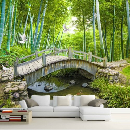 5d026-4-tranh rung tre 3D dan phong khach