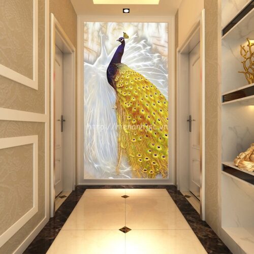 5d029-6-tranh chim cong vang in 5D