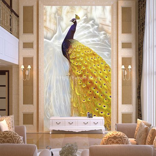 5d029-6-tranh chim cong vang in 5D