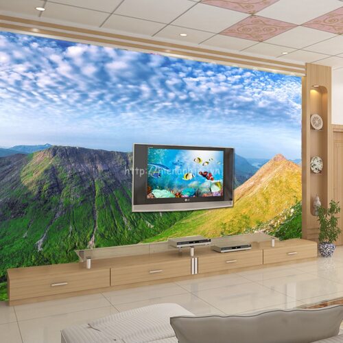 Tranh dán tường 5D - Tranh sườn núi hùng vĩ 5D032 4 5d032-5-tranh suon nui hung vi 3D dan tuong