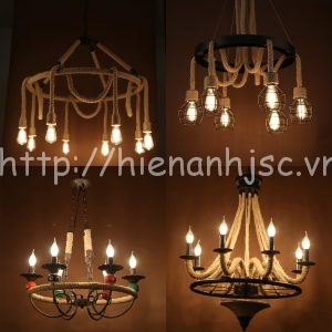 Đèn trang trí dây thừng