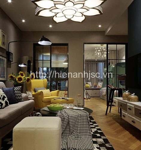 Đèn trần trang trí hình bông sen-7-HinhBongSen