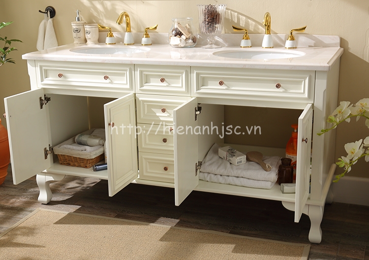 bộ tủ chậu kệ gương phòng tắm nhập khẩu My 3088 7