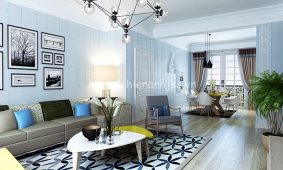 Lựa chọn giấy dán tường 3D phòng khách sáng tạo và phù hợp