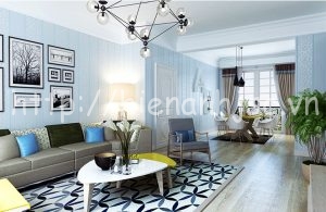 Lựa chọn giấy dán tường 3D phòng khách sáng tạo và phù hợp 2 3D087-7-giay dan tuong 3d hoa tiet hoa van dap noi bo tri ke soc